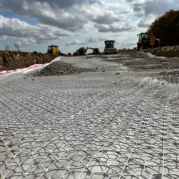 North Heybridge Estate Road using Tensar InterAx