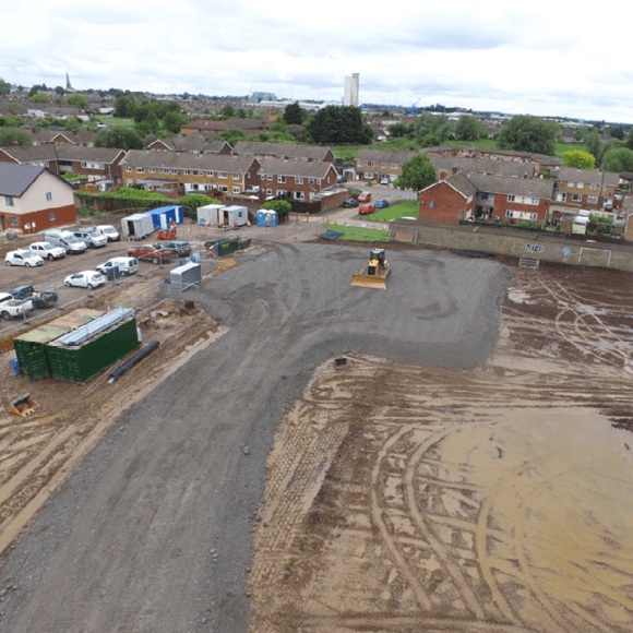 The Green Park Primary Academy saved 35% in construction costs by mechanically stabilising weak and variable clay soils with Tensar geogrids.