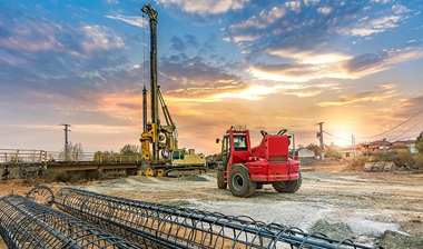 What are the types of piles and their construction methods?