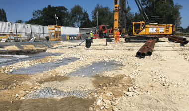 Geogrid solutions for temporary working platforms
