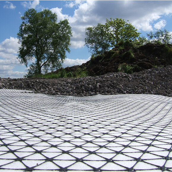 A sample of Tensar® TriAx® (TX-G) Geocomposiet