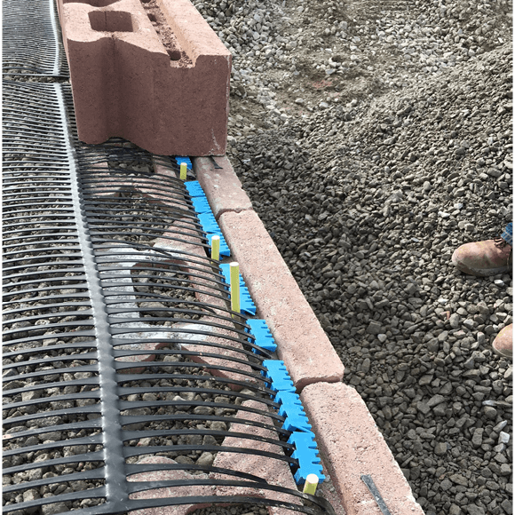 A sample of Tensar® Uniaxiale (RE) Geogrids
