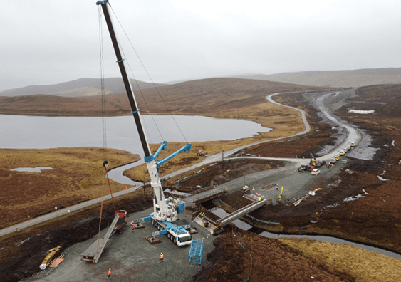 Realignment of public road sections over peat using Leca® lightweight fill and Tensar stabilisation geogrid